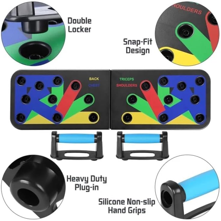 Foldable Push Up Board for Home Gym and Exercise