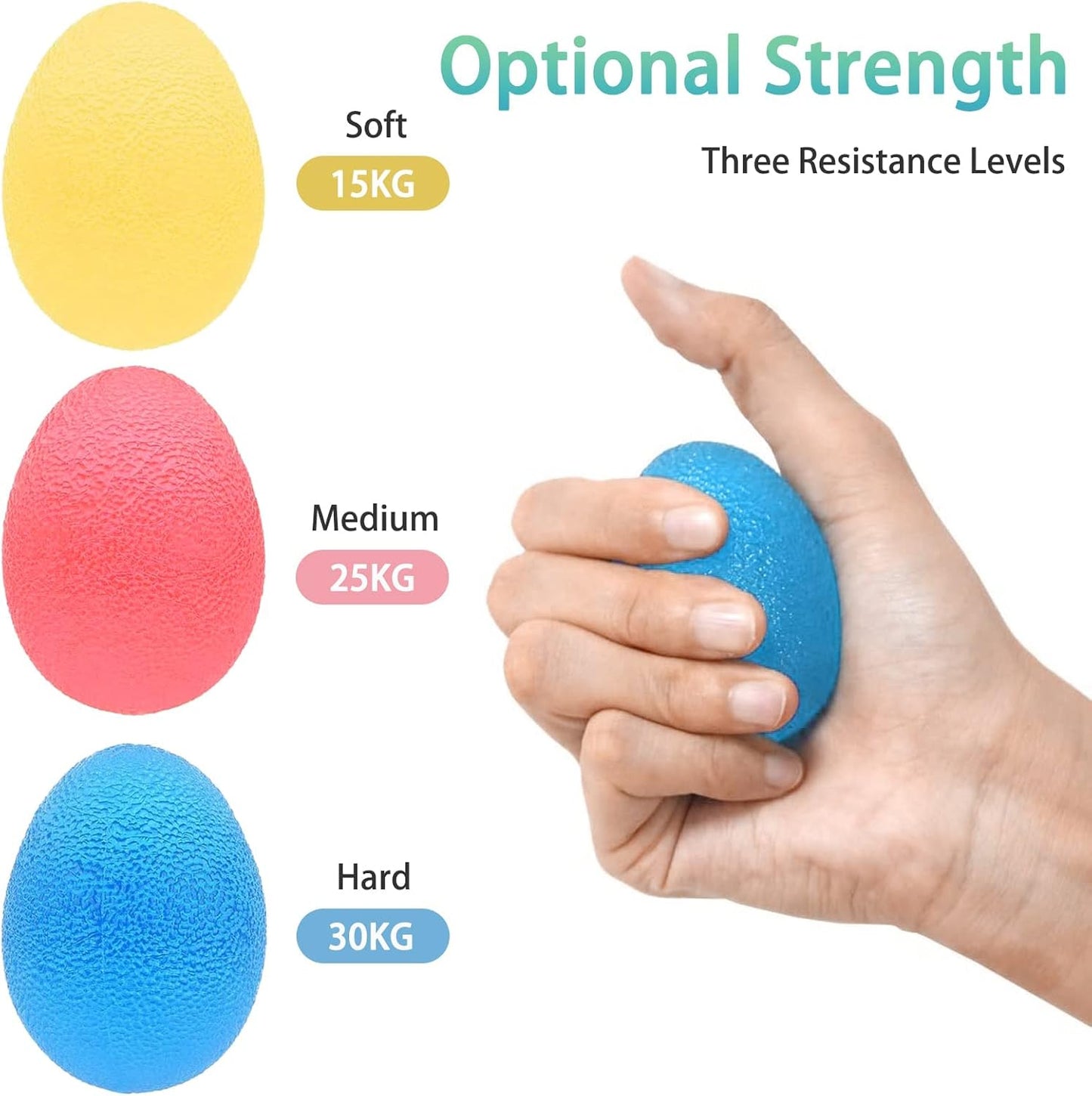 Hand Therapy Exercise Balls, Hand Grip Strength Trainer