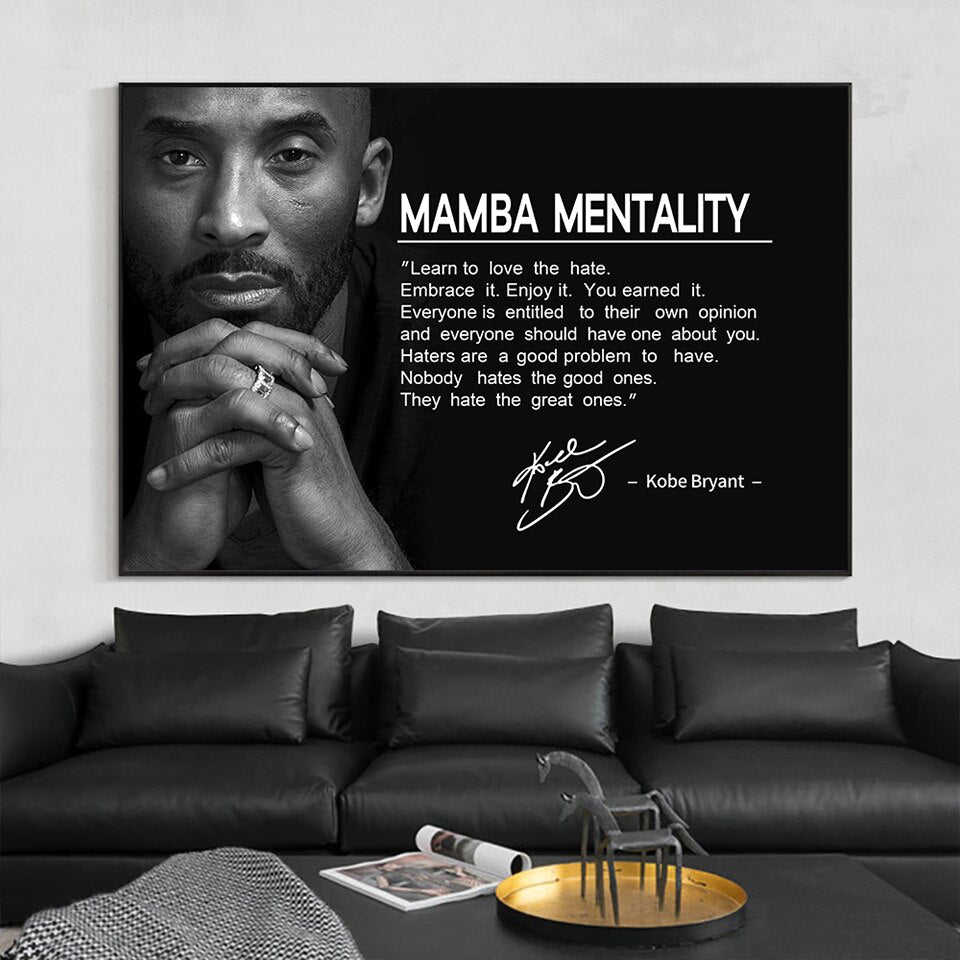 Basketball Spirit Kobe Bryant Canvas Poster