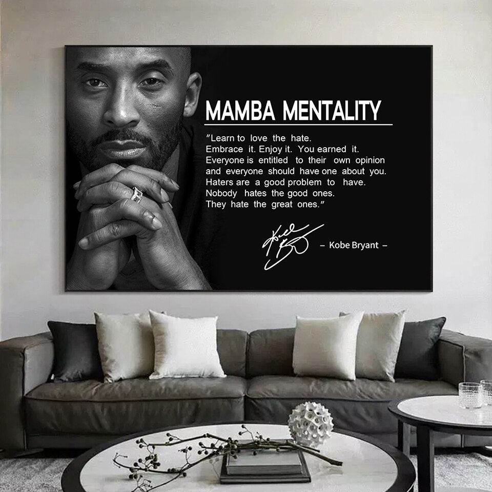 Basketball Spirit Kobe Bryant Canvas Poster