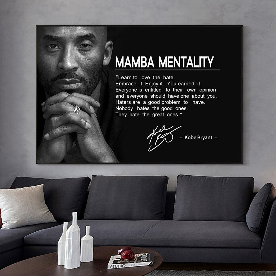 Basketball Spirit Kobe Bryant Canvas Poster